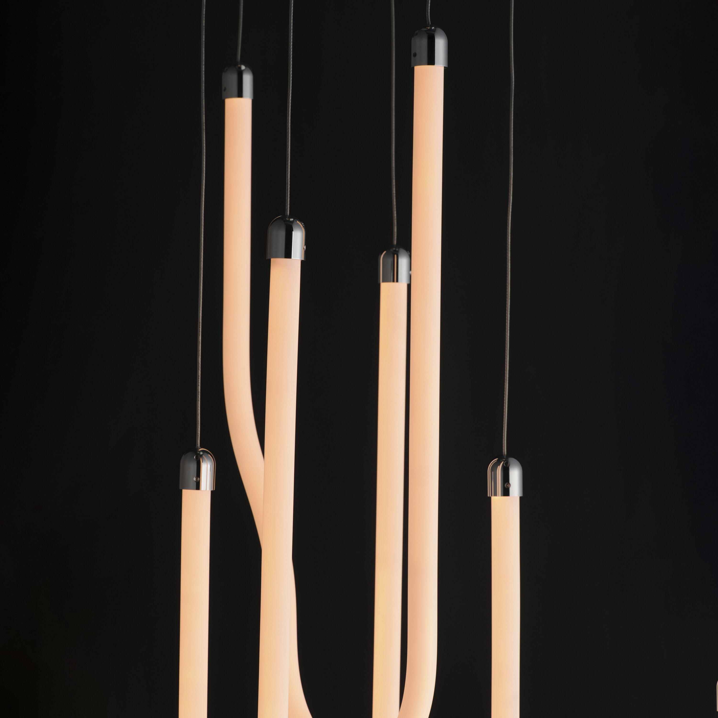 Soleil LED 13 inch Polished Chrome Multi-Light Pendant Ceiling Light