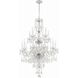 Traditional Crystal 15 Light 32 inch Polished Chrome Chandelier Ceiling Light
