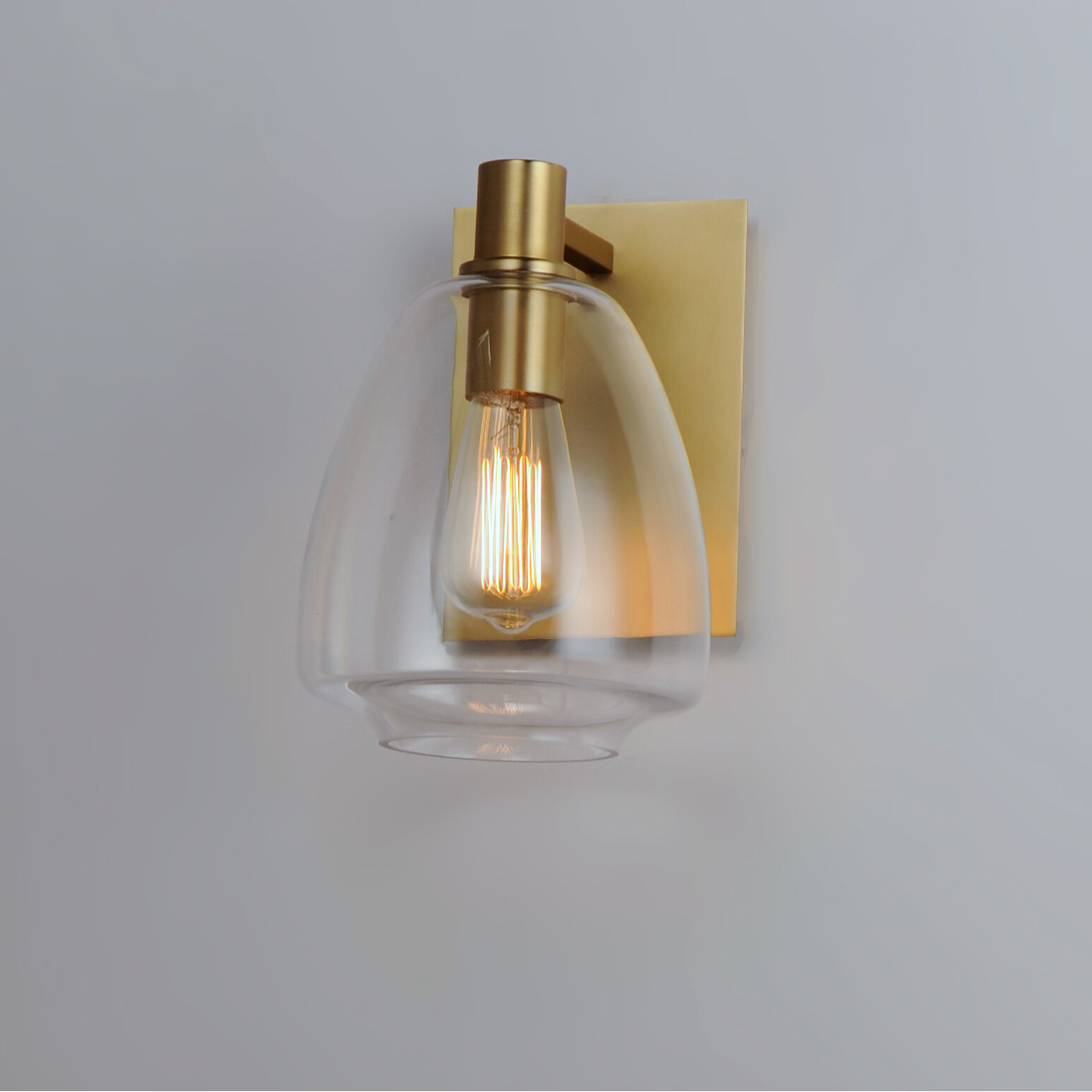 Babylon 1 Light 7 inch Satin Brass Wall Sconce Wall Light
