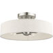Venlo 4 Light 14 inch Brushed Nickel Semi Flush Ceiling Light