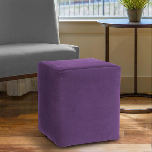 Universal Bella Eggplant Cube Ottoman Replacement Slipcover, Ottoman Not Included