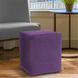 Universal Bella Eggplant Cube Ottoman Replacement Slipcover, Ottoman Not Included