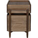 Savino 31 X 30 inch Dark Walnut Side Table