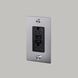 1G Duplex 125 Steel Outlet, GFCI