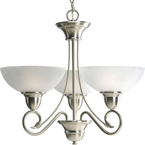 Pavilion 3 Light 24 inch Brushed Nickel Chandelier Ceiling Light