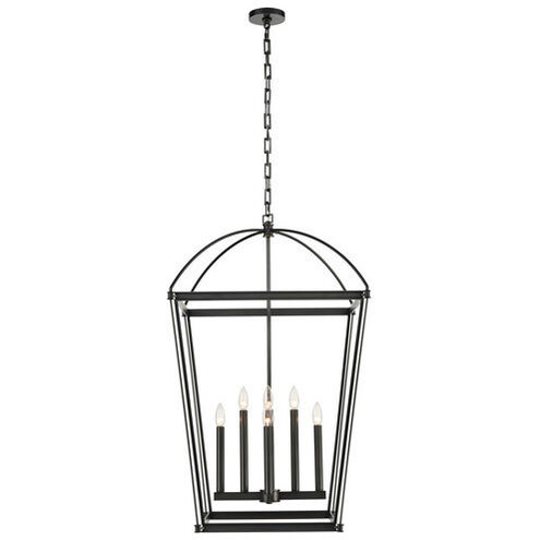 Manor 8 Light 24 inch Urban Bronze Pendant Ceiling Light