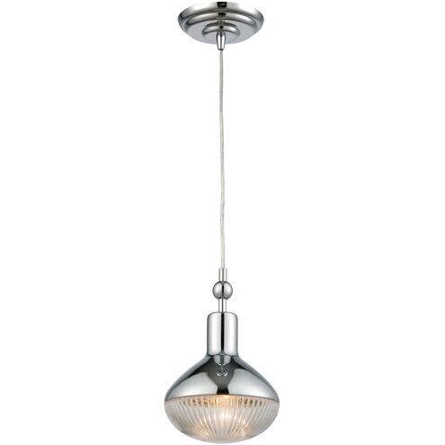 Boston 1 Light 6 inch Polished Chrome with Clear Mini Pendant Ceiling Light