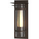 Torch 1 Light 12.5 inch Coastal Bronze Outdoor Sconce, Small