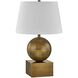 Brumfield 26.75 inch 100.00 watt Brass Table Lamp Portable Light, By Coco & Dash