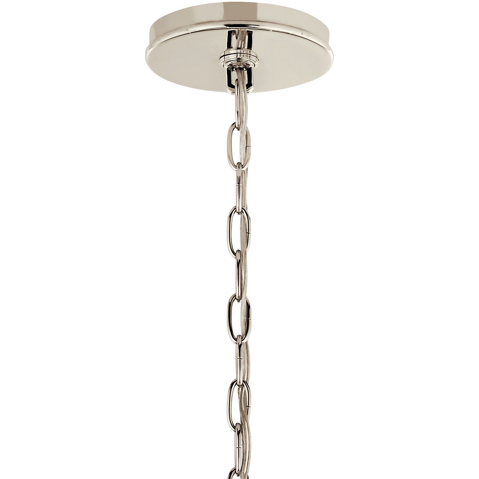 Malene 6 Light Polished Nickel Chandelier Ceiling Light, 1 Tier Small