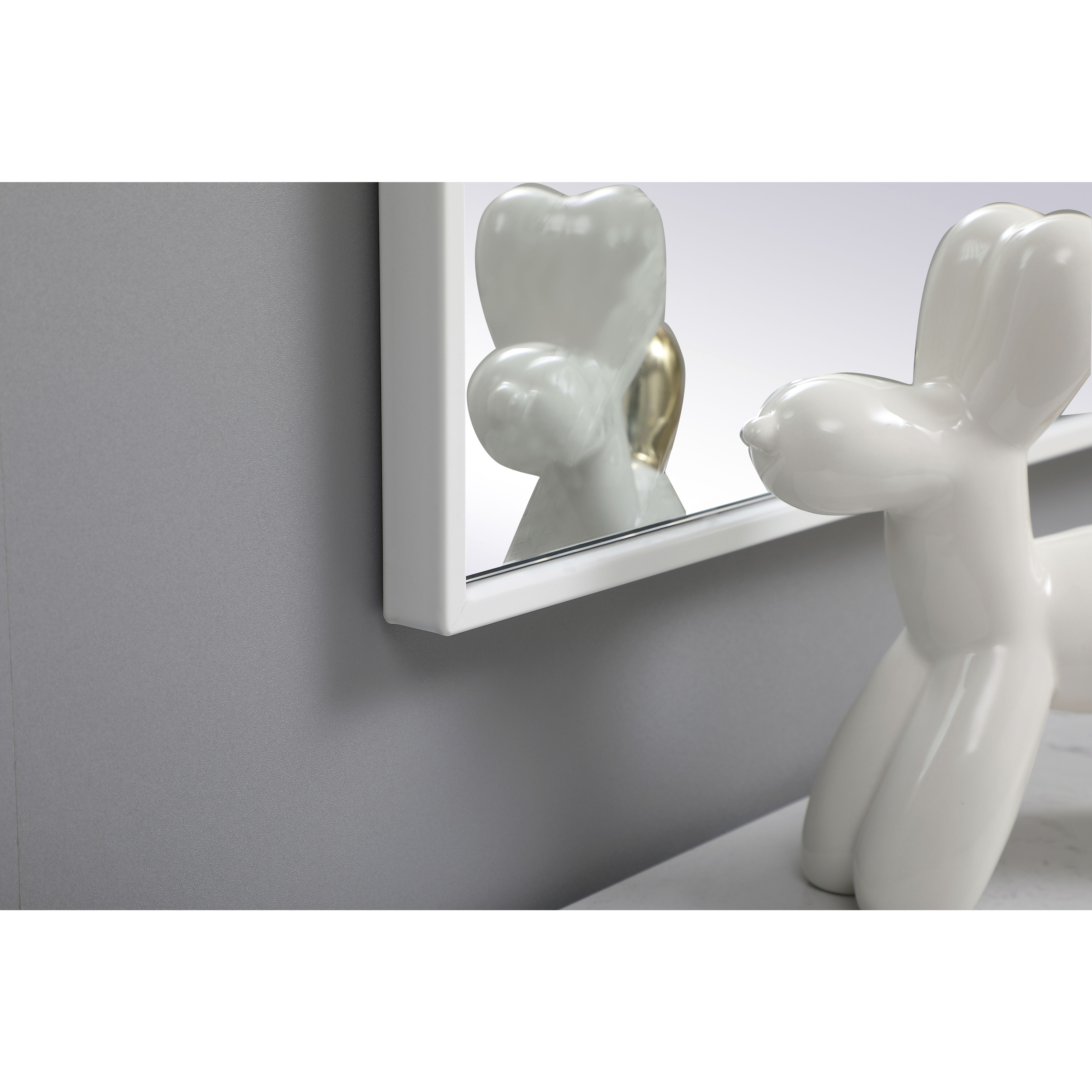 Monet 40 X 30 inch White Wall Mirror