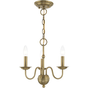 Windsor 3 Light 14.00 inch Mini Chandelier