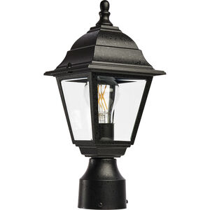 Briton 1 Light 14 inch Textured Black Outdoor Post Lantern 
