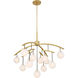 Curven 13 Light 42 inch Legacy Brass Chandelier Ceiling Light