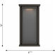Faywood LED 16 inch Textured Black Outdoor Wall Lantern, Medium