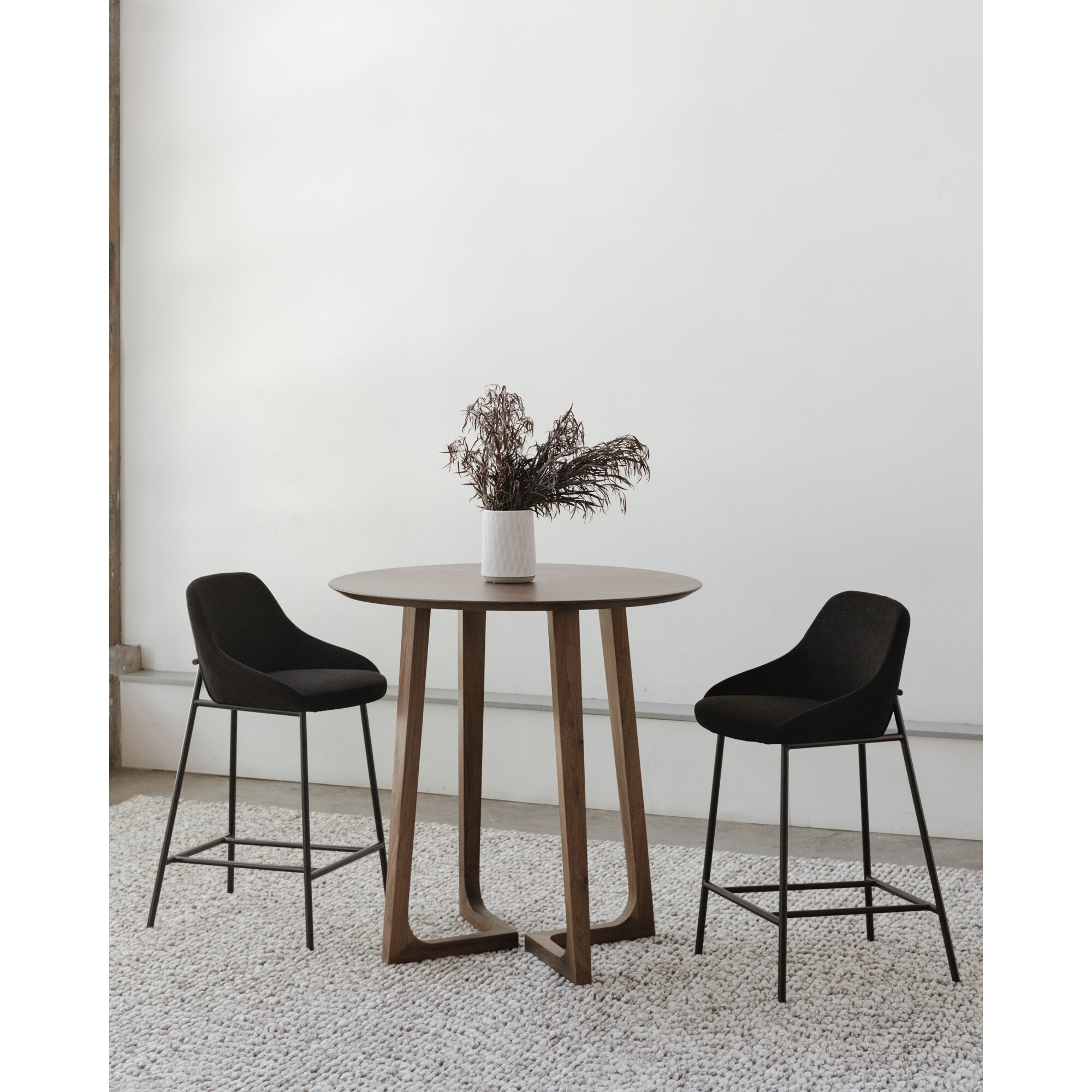Shelby 32 inch Black Counter Stool