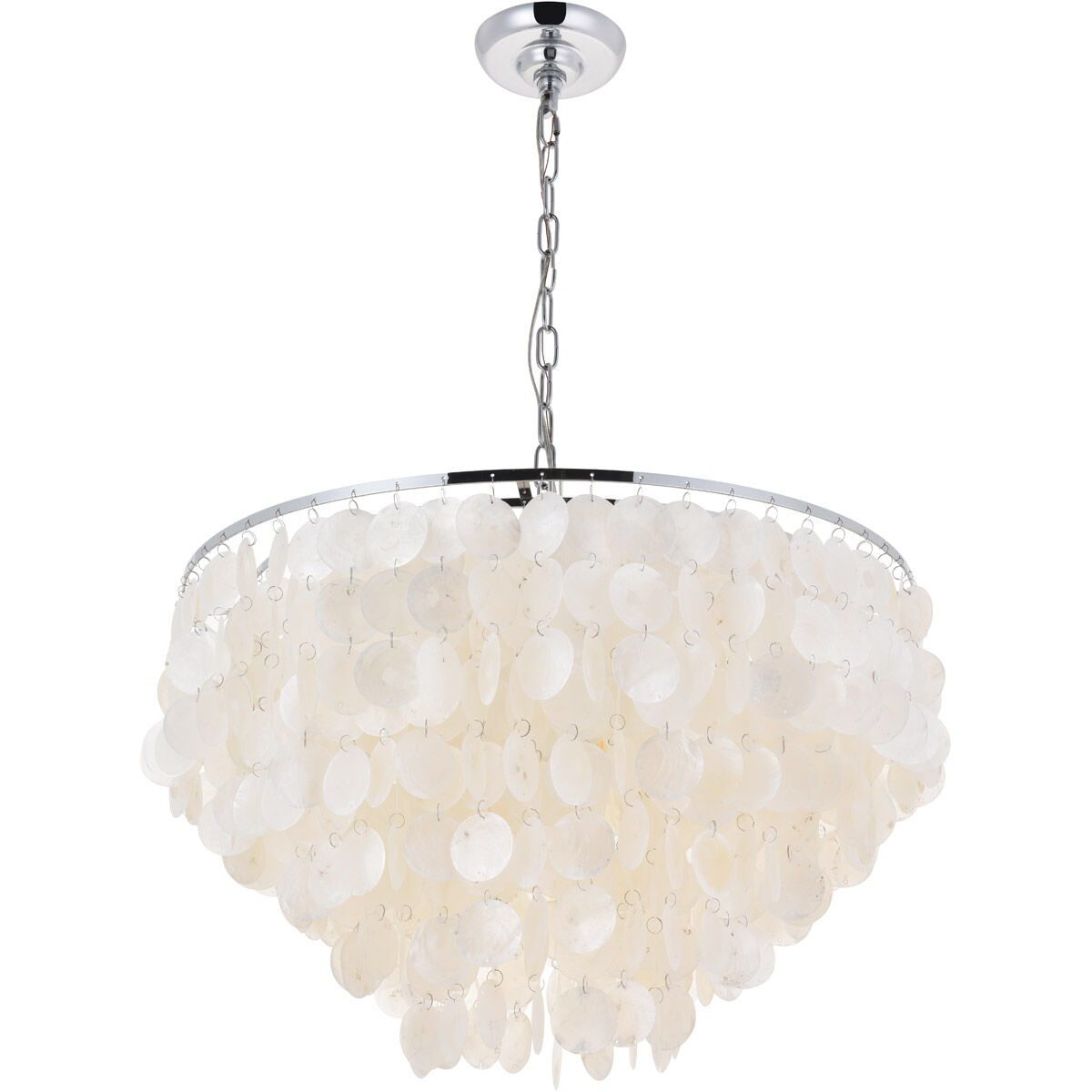 Selene 6 Light 26 inch Chrome Pendant Ceiling Light 