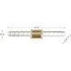 Beale LED 28 inch Noble Brass Bathroom Vanity Light Wall Light