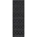 Zara 96 X 30 inch Black Rug in 2.5 x 8, Runner