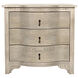 Curved Front 30 X 28.5 inch Vintage Grey Side Table