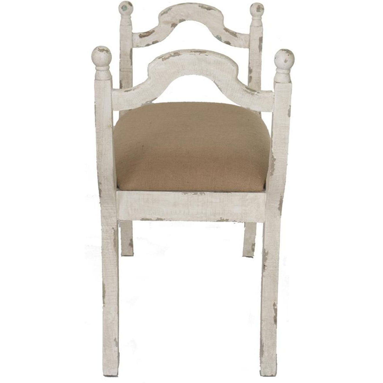 Anita White/Beige Bench