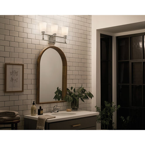 Rosalind 3 Light 23.75 inch Polished Nickel Bath Vanity Light Wall Light