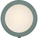 Mercer 6.75 inch Sage Green with Heritage Brass ADA Indoor Wall Sconce Wall Light