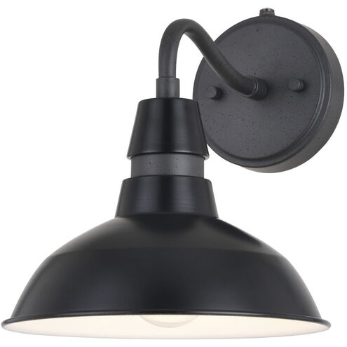 Buena Park LED 10 inch Black and Vintage Black with Matte White Inner Outdoor Wall