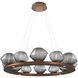 Mesa LED Burnished Bronze Chandelier Ceiling Light, Ring