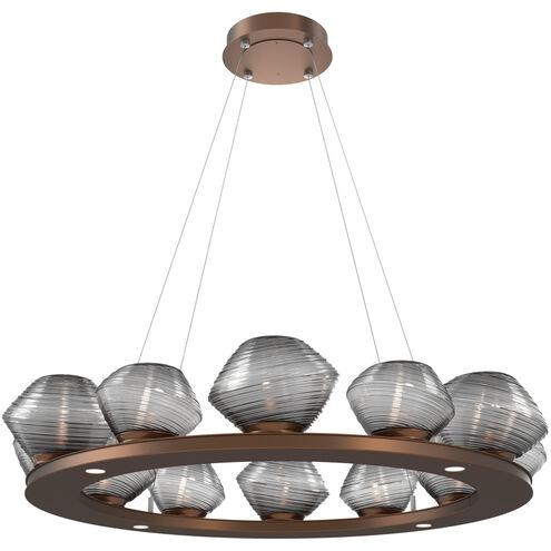 Mesa LED Burnished Bronze Chandelier Ceiling Light, Ring