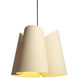 Julieta 1 Light 19.8 inch Black Pendant Ceiling Light in Ash, 20 in, WEP Collection