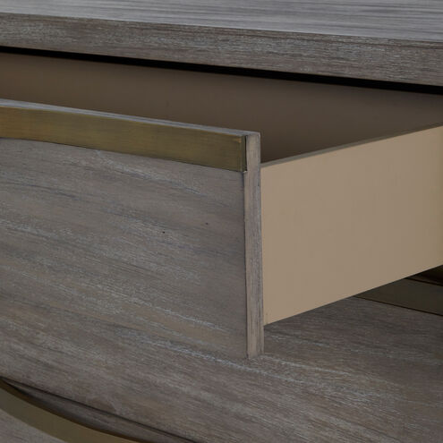 Gillespie Brushed Grey / Stained Brass Chest