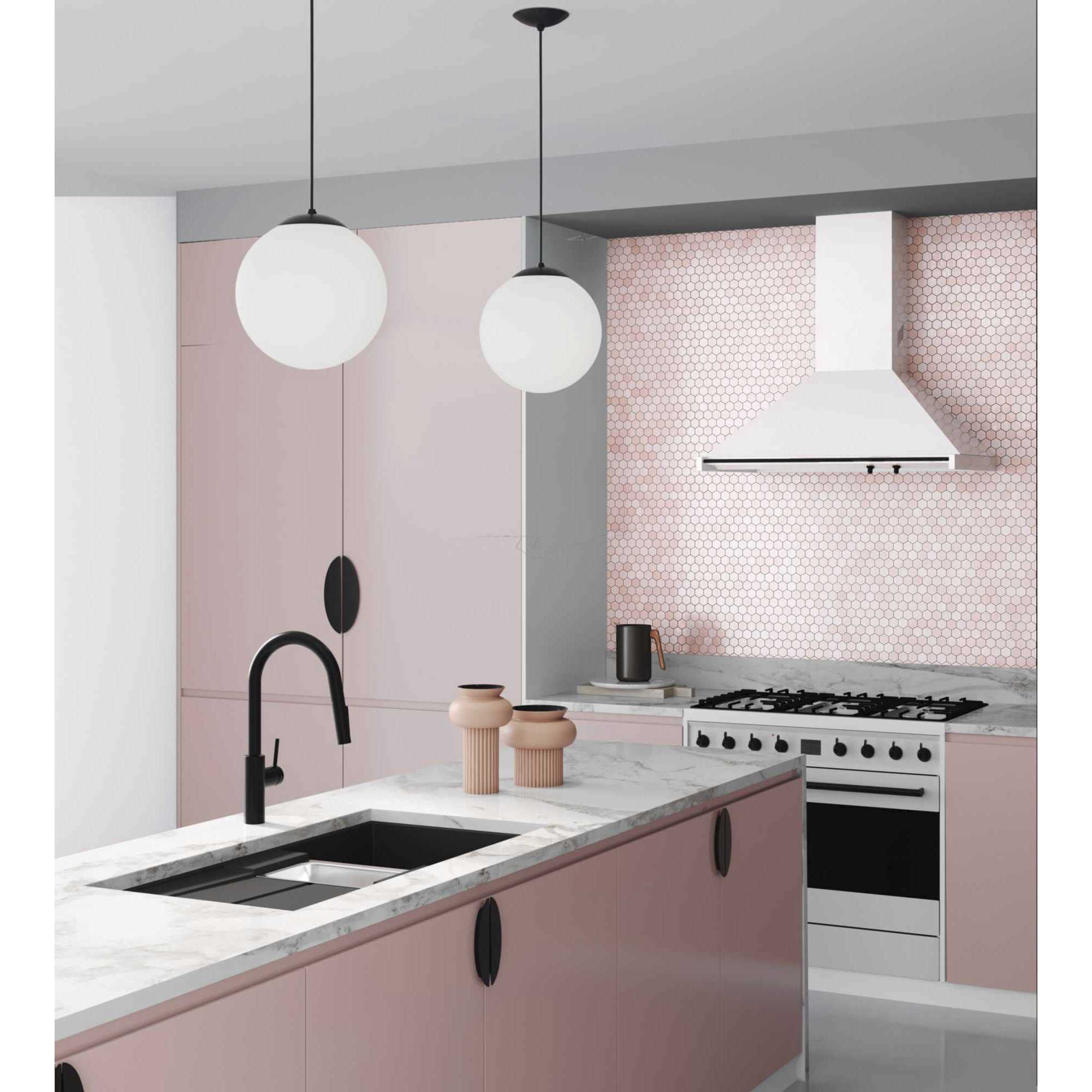 Atwell 1 Light 12 inch Matte Black Pendant Ceiling Light, Large