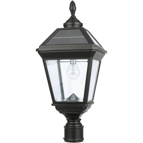 Imperial 1 Light 24.25 inch Black Post Light, Solar