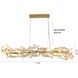 IMP Series 16 Light 20 inch Gold Chandelier Ceiling Light