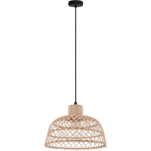 Ausnby 14.57 inch Black Dome Pendant Ceiling Light
