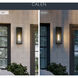 Calen 1 Light 24.25 inch Textured Black Outdoor Wall Light