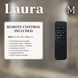 Atlas Laura 19.5 inch Matte Black Oscillating Wall Fan