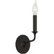 Alexa Hampton Chatsworth 1 Light 5.5 inch Aged Iron Sconce Wall Light