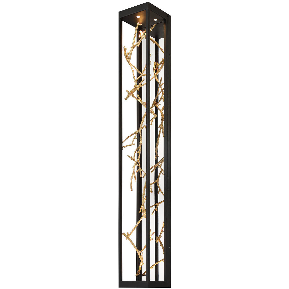 Aerie LED 48 inch Gold and Black Outdoor Wall Sconce