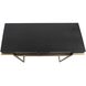 Evora 45.5 inch Matte Black and Gold Desk/Console