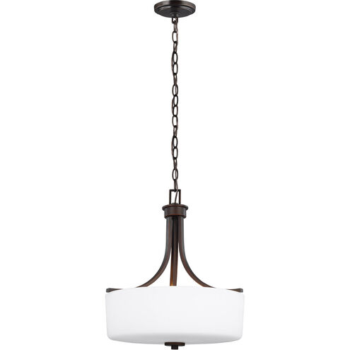 Canfield 3 Light 16 inch Bronze Pendant Ceiling Light