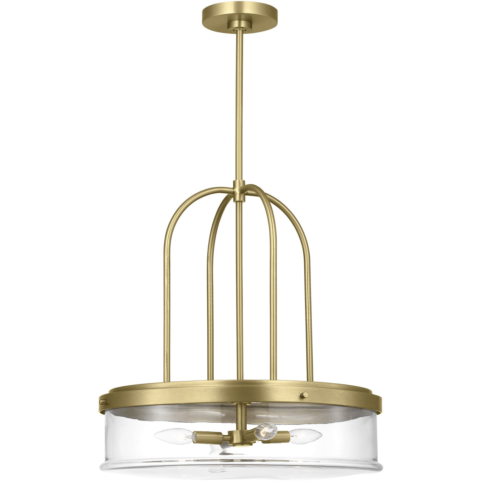 Anders Pendant Ceiling Light in Satin Brass
