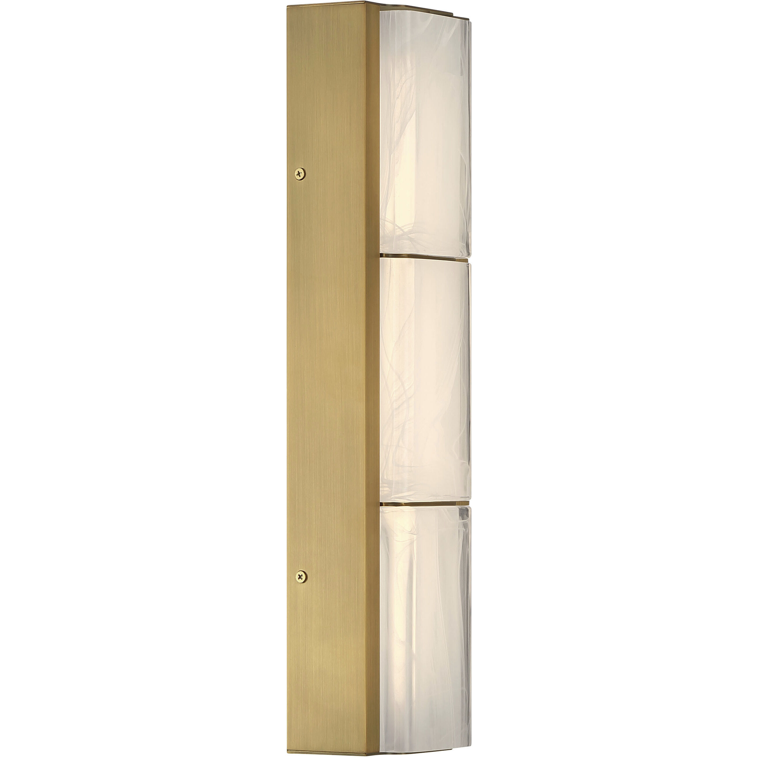 Gibraltar LED 18.25 inch Antique Brass Vanity Light Wall Light