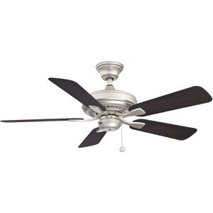 Edgewood 44 44 inch Brushed Nickel with Dark Walnut Blades Fan-Uni