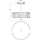 Kensington LED 12 inch Vintage Brass Semi-Flush Mount Ceiling Light