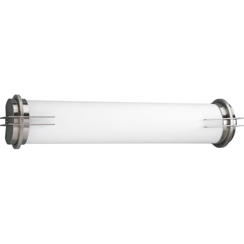 Linear Fluorescent Bath 2 Light 5.25 inch Brushed Nickel Bath Vanity Wall Light
