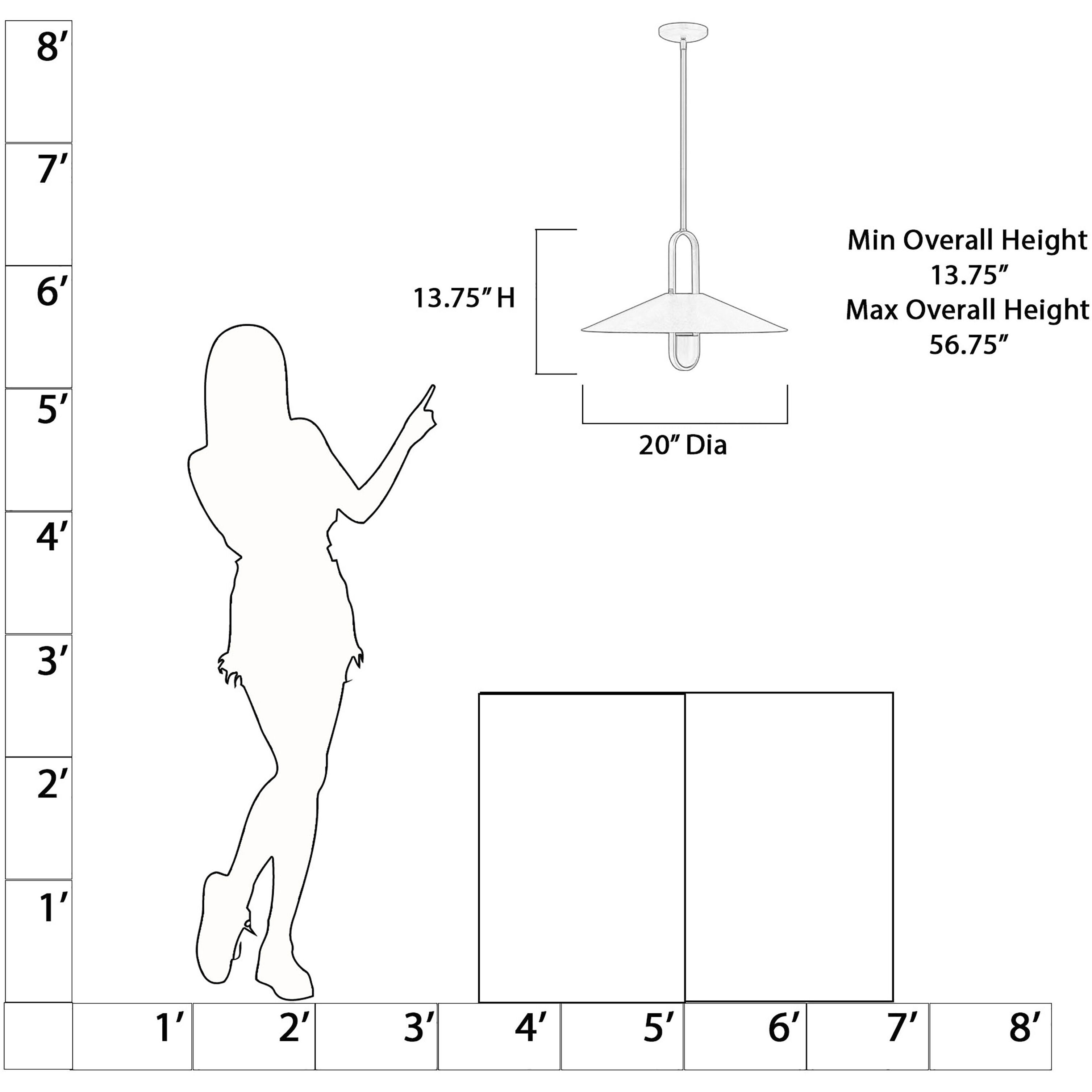 Goldenridge 1 Light 20 inch Legacy Brass and Dark Matte Black Pendant Ceiling Light