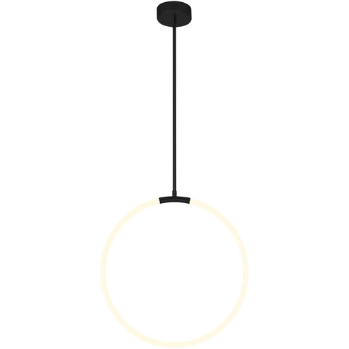 Hoops LED 5 inch Black Chandelier Ceiling Light
