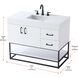 Caroline 42 X 34 inch White Bathroom Vanity Cabinet